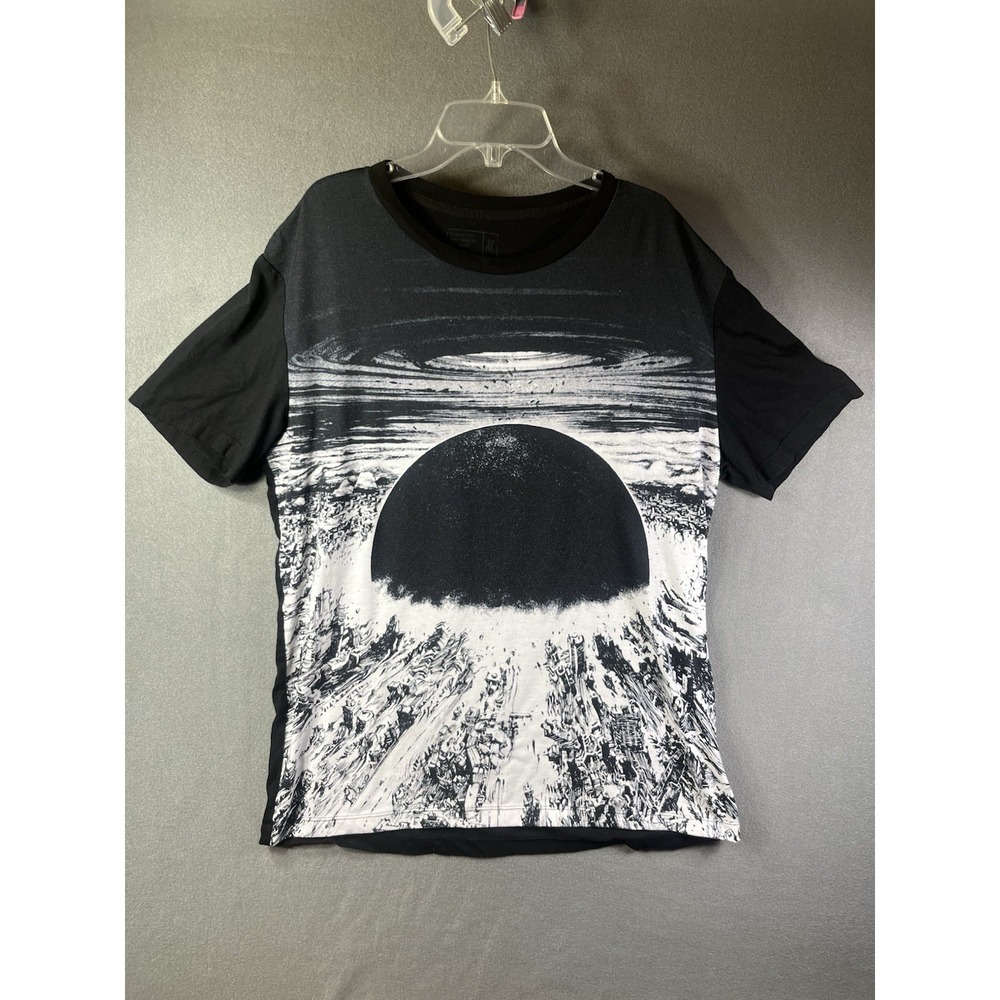 Akira Neo Tokyo City Explosion Shirt Black XL Anime Manga Film Cyberpunk Otomo